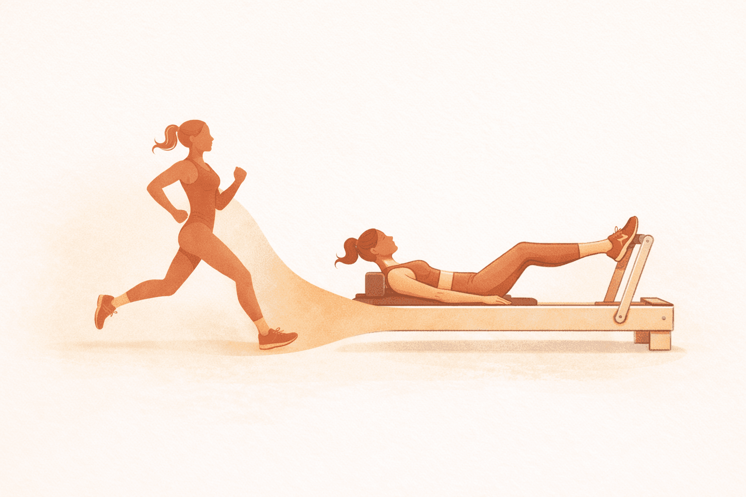 Reformer pilates leg work at AORA Bristol